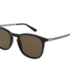 Gucci Black and Tan Sunglasses